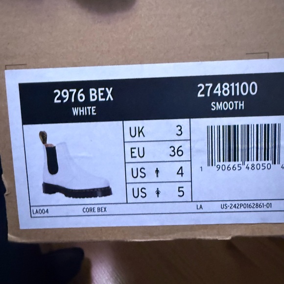 Dr. Martens White and Black Chelsea Boots - Picture 5 of 7